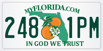 FL license plate 2481PM