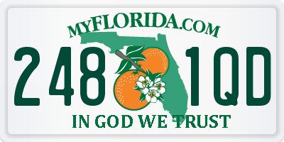 FL license plate 2481QD