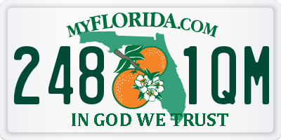 FL license plate 2481QM