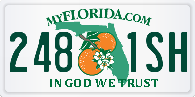 FL license plate 2481SH