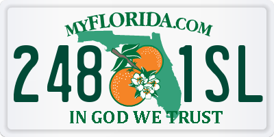 FL license plate 2481SL