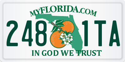 FL license plate 2481TA