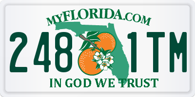 FL license plate 2481TM