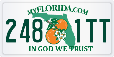 FL license plate 2481TT