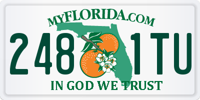 FL license plate 2481TU