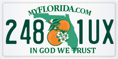 FL license plate 2481UX
