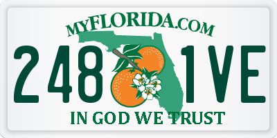 FL license plate 2481VE