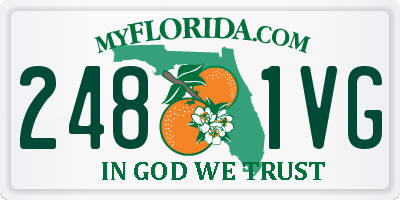 FL license plate 2481VG