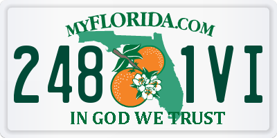 FL license plate 2481VI
