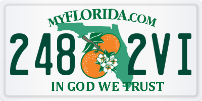 FL license plate 2482VI