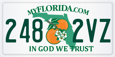 FL license plate 2482VZ