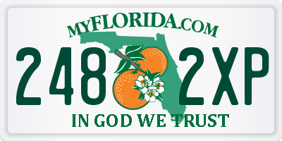 FL license plate 2482XP