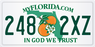 FL license plate 2482XZ