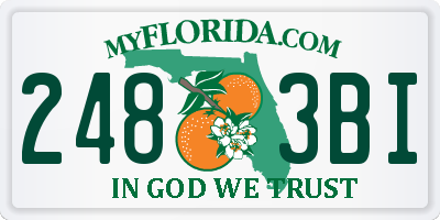 FL license plate 2483BI
