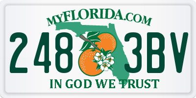 FL license plate 2483BV
