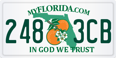 FL license plate 2483CB
