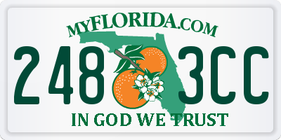 FL license plate 2483CC