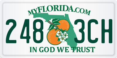 FL license plate 2483CH