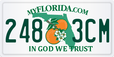 FL license plate 2483CM