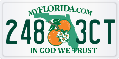 FL license plate 2483CT