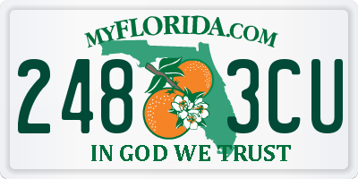 FL license plate 2483CU