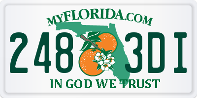 FL license plate 2483DI