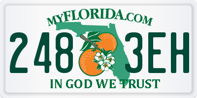 FL license plate 2483EH