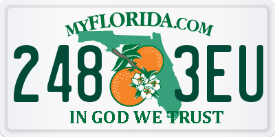 FL license plate 2483EU