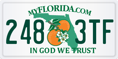 FL license plate 2483TF