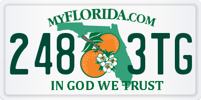 FL license plate 2483TG