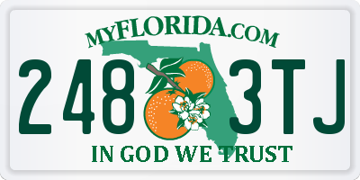FL license plate 2483TJ