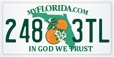 FL license plate 2483TL