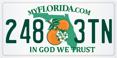 FL license plate 2483TN