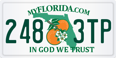 FL license plate 2483TP