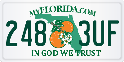 FL license plate 2483UF