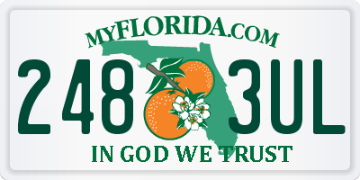 FL license plate 2483UL