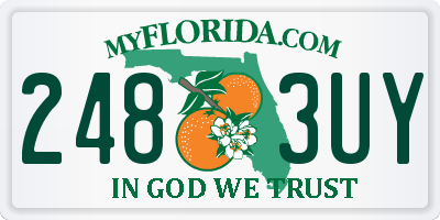 FL license plate 2483UY