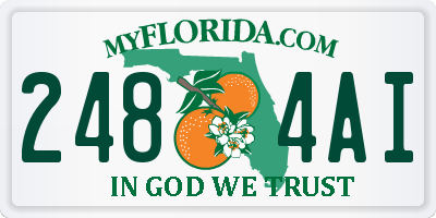 FL license plate 2484AI