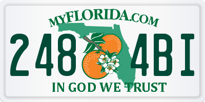 FL license plate 2484BI