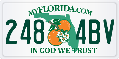 FL license plate 2484BV