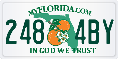 FL license plate 2484BY