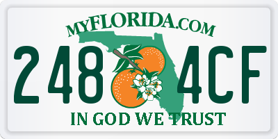 FL license plate 2484CF