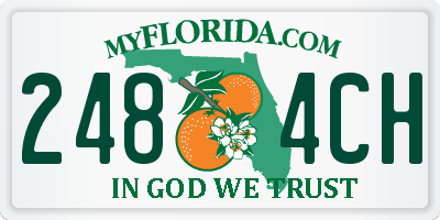 FL license plate 2484CH