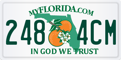FL license plate 2484CM