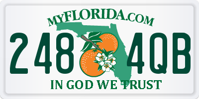 FL license plate 2484QB