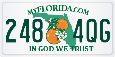 FL license plate 2484QG