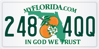 FL license plate 2484QQ