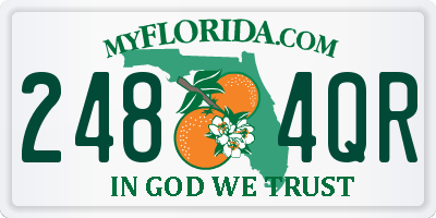 FL license plate 2484QR