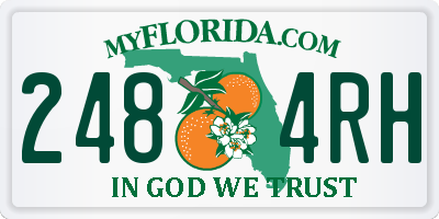 FL license plate 2484RH