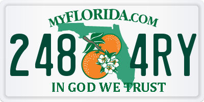 FL license plate 2484RY